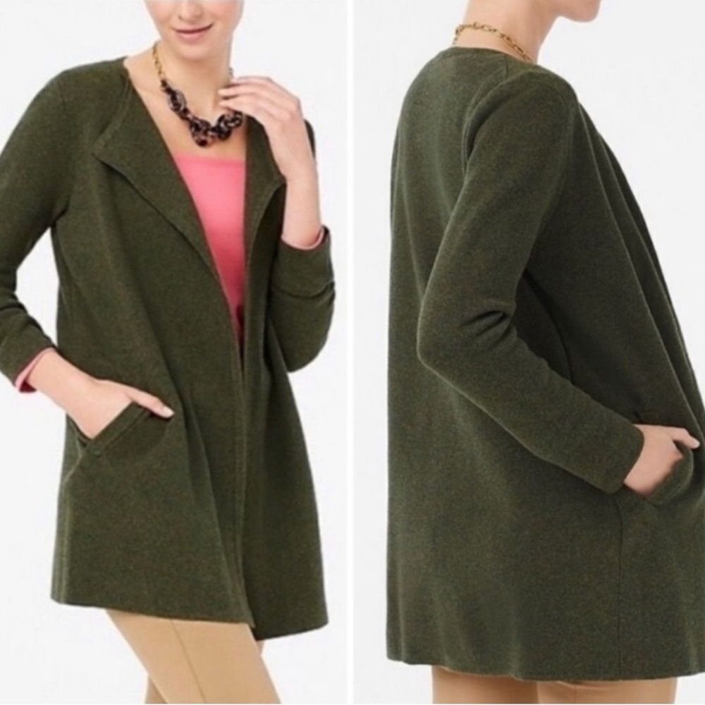 J. Crew Factory Olive Green Vanessa Cardigan